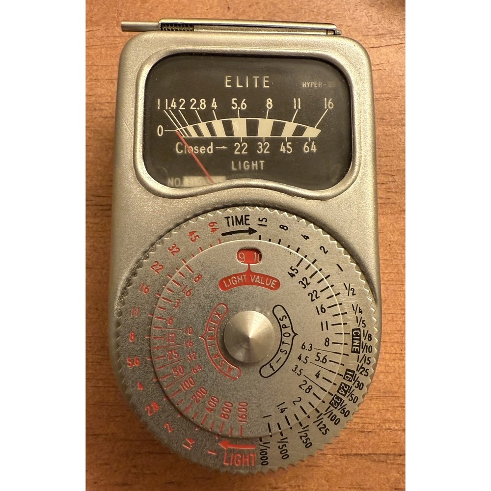ELITE  HYPER Exposure Meter Photo-Electric w/ Case & Box Made in Japan